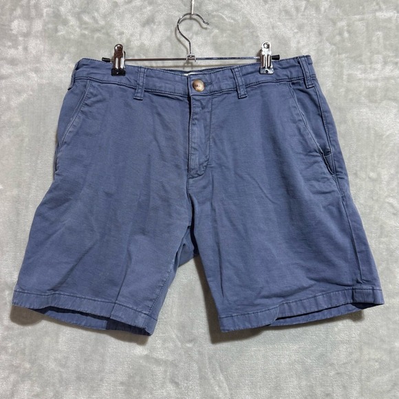 Marine‎ Layer Shorts Men's 30 Blue Casual Cotton Button Closure Chino - Picture 1 of 8